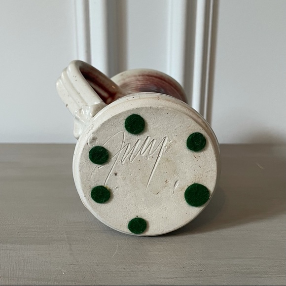 Hand-thrown Studio Pottery | Glazed, Small Pitcher | Creamer Signed by Artist - Picture 3 of 6